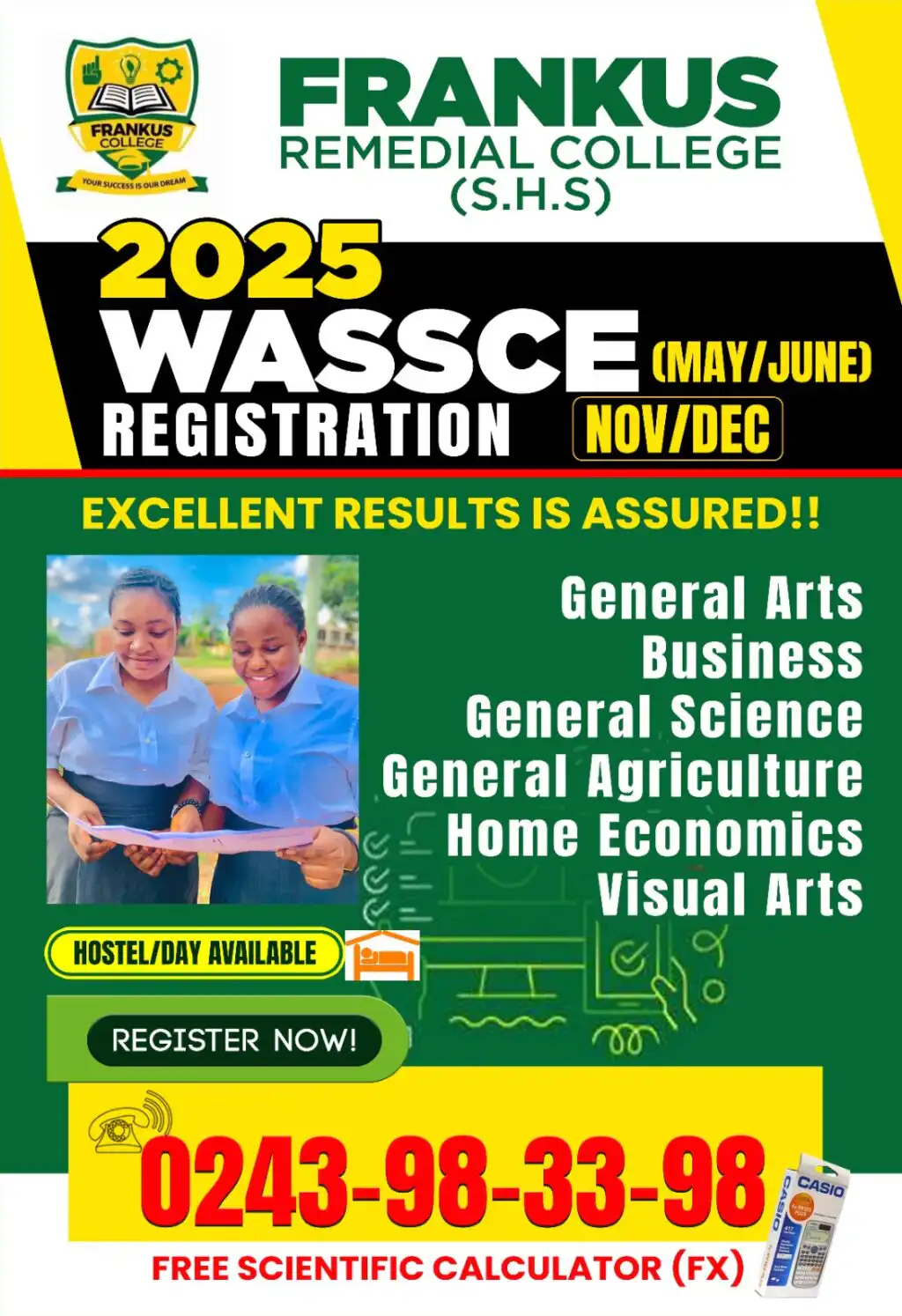 2025 WASSCE May/June Biometric Registration