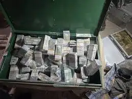 containers of fake US dollars
