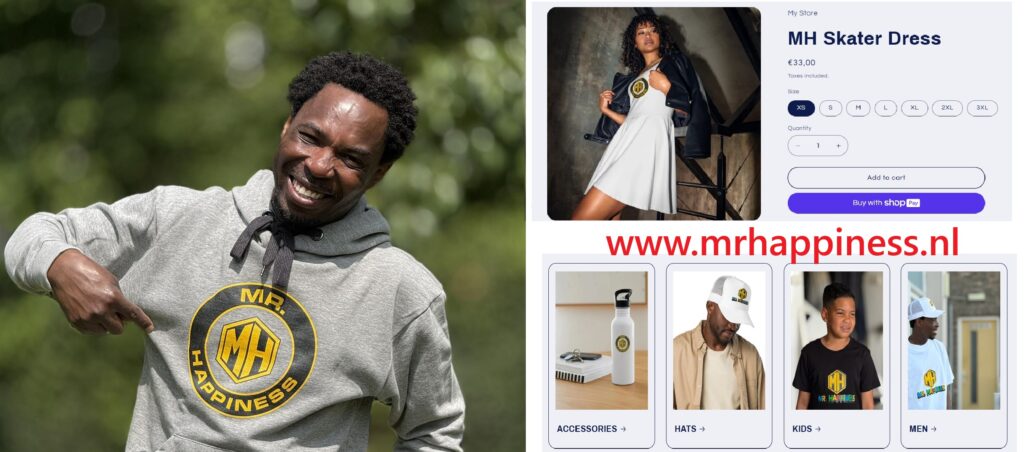 Mr Happiness Clothing line and online shop