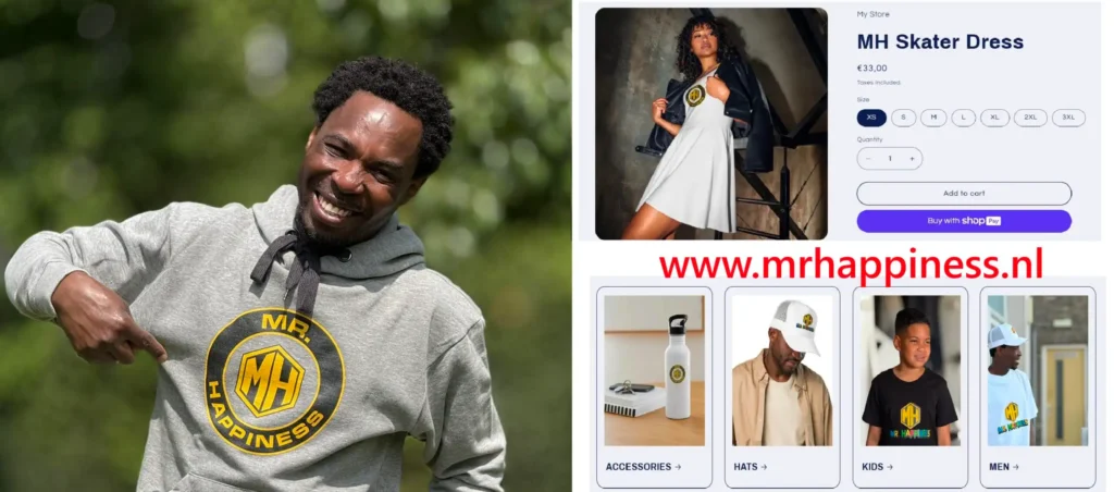 Mr Happiness Clothing line and online shop