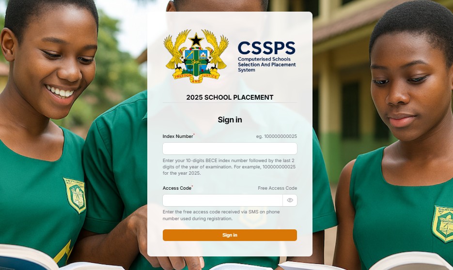2025 school placement portal