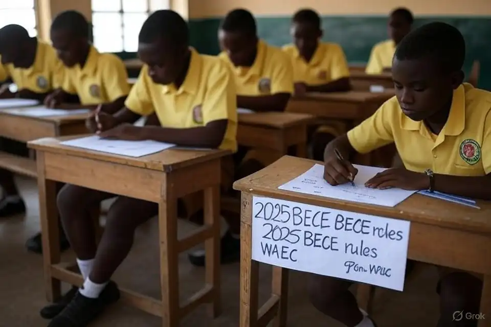 2025 BECE rules from WAEC