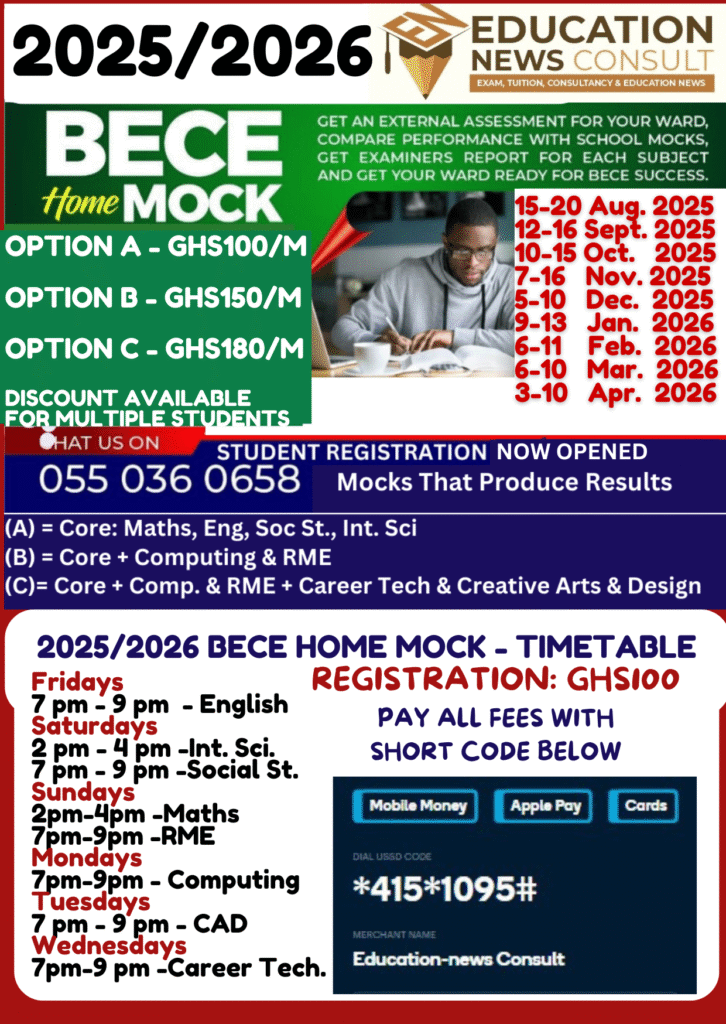 2025-2026 bece home mock registration