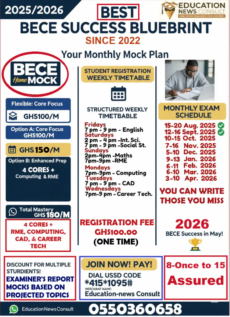 Register For BECE Home Mock Towards 2026 Candidates