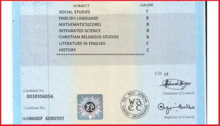 Charging Illegal Fees for WAEC Certificate