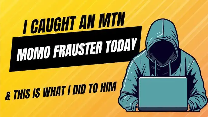 angry Momo fraudster on the phone