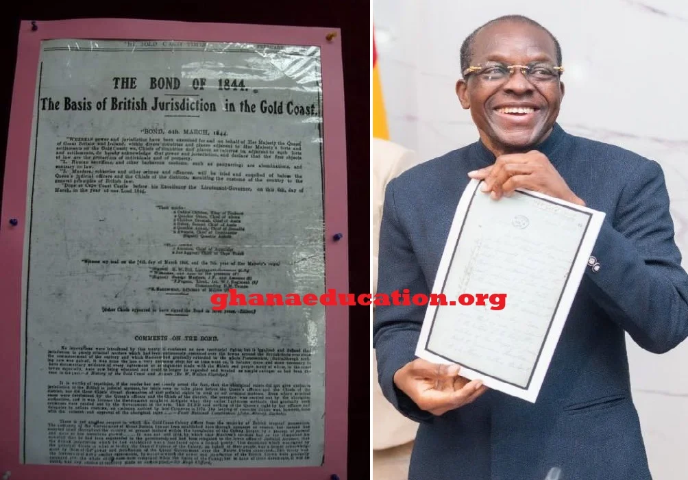 Authentic copy of Bond of 1844