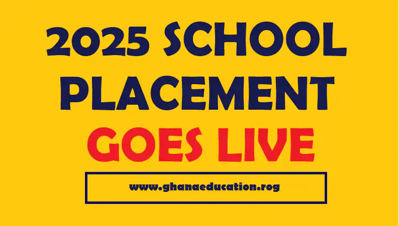 2025 SCHOOL PLACEMENT GOES LIVE