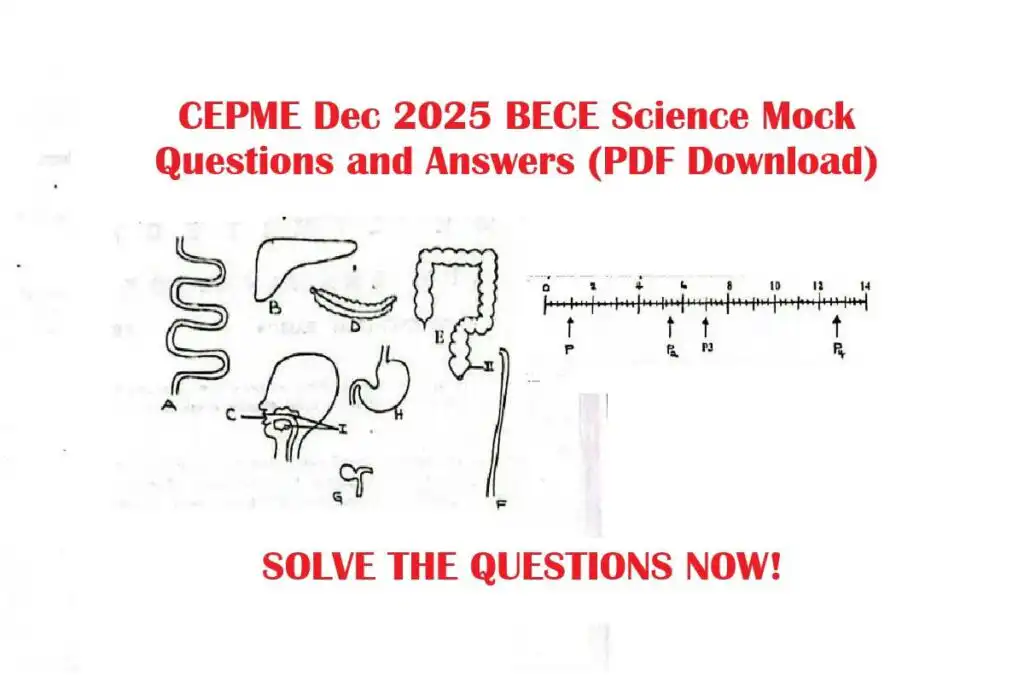 CEPME bece mock for science