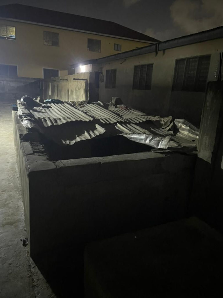 The Water Storage Tank the Boy, 6, drowned in Kasoa