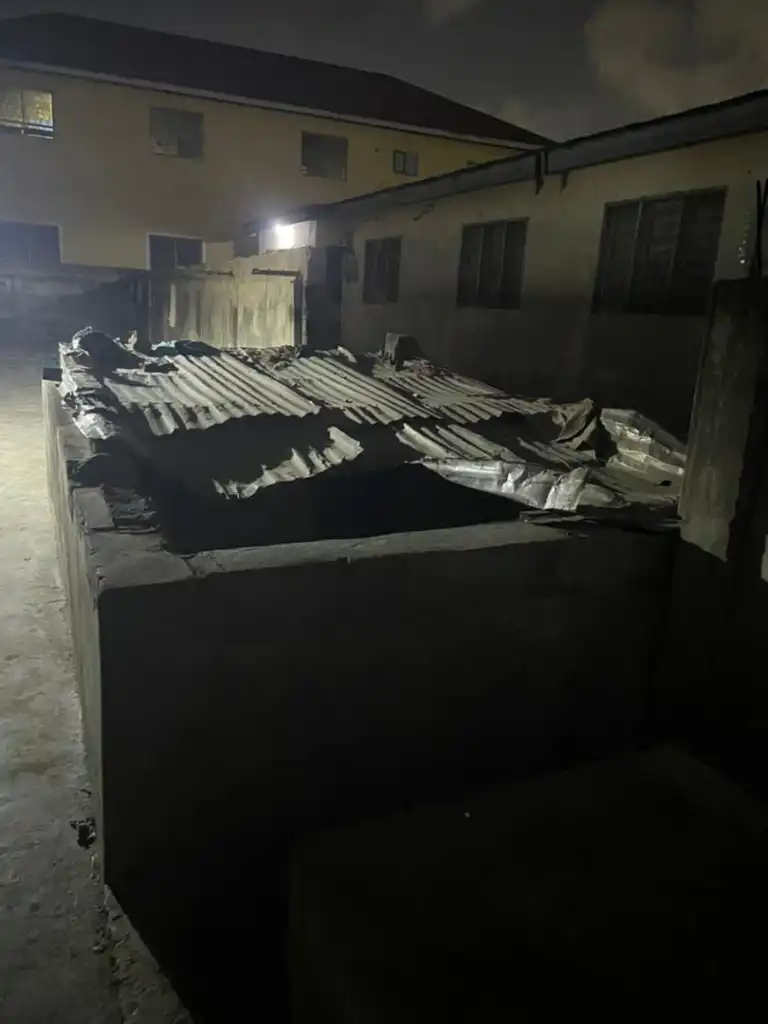 The Water Storage Tank the Boy, 6, drowned in Kasoa