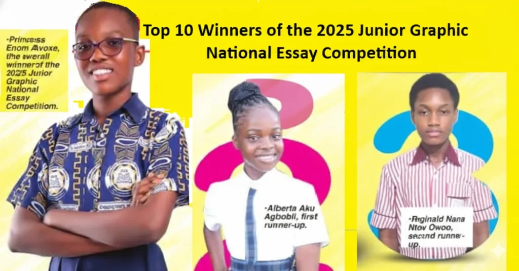 Top 10 Winners of the 2025 Junior Graphic National Essay Competition