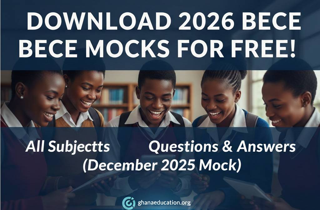 Download 2026 BECE Free English Language Mock Q and (Dec. 2025 Mock)