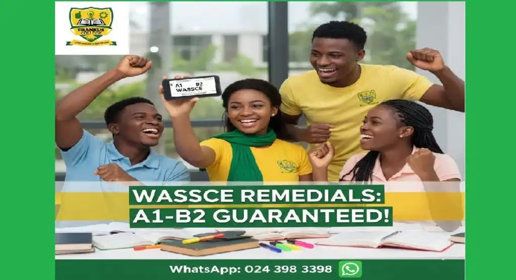 Frankus College: WASSCE Grades A1-B2 Guaranteed