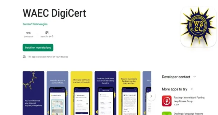 Uses of WAEC DigiCert App