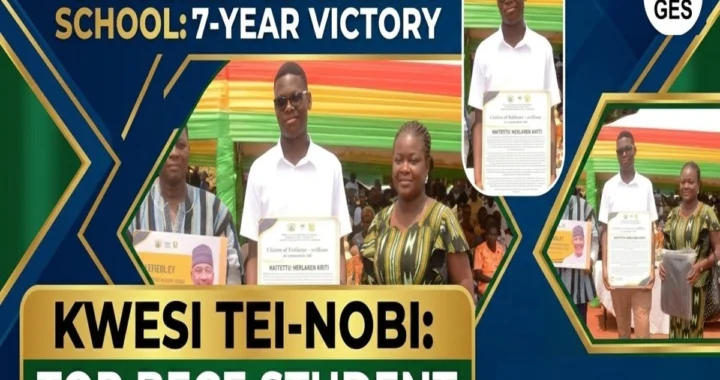 Amrahia Community School’s Kwesi Tei-Nobi Crowned Best 2025 BECE Student in Adentan