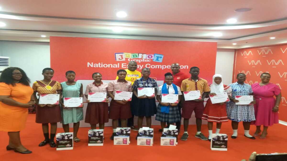 Junior Graphic Awards 2025 National Essay Competition Winner Princess Avoxe and 9 Others