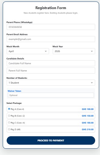 Register For 2026 BECE Home Mocks on our new smart dashboard.