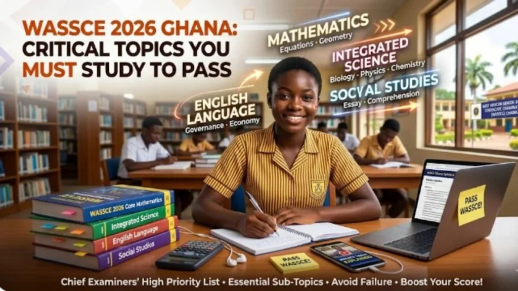 WASSCE 2026 Ghana Critical Topics You MUST Study to Pass