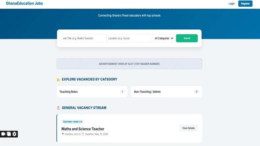 Ghana Education News Portal Launches Free Digital JobRecruitment Platform for Schools and Educators