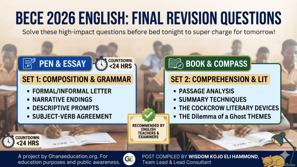 2026 BECE final English language questions