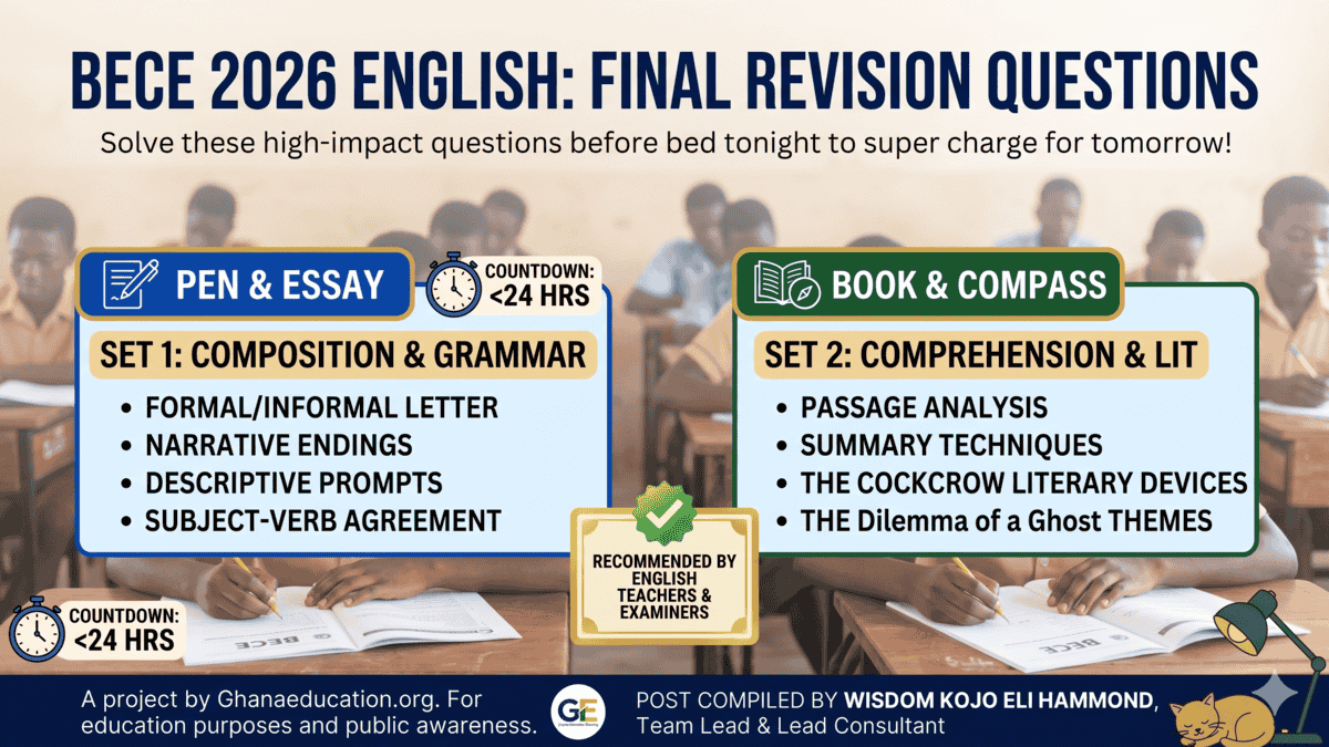 2026 BECE final English language questions