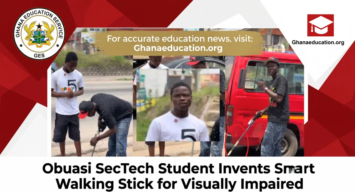 Obuasi SecTech Student Invents Visually Impaired Smart Walking Stick