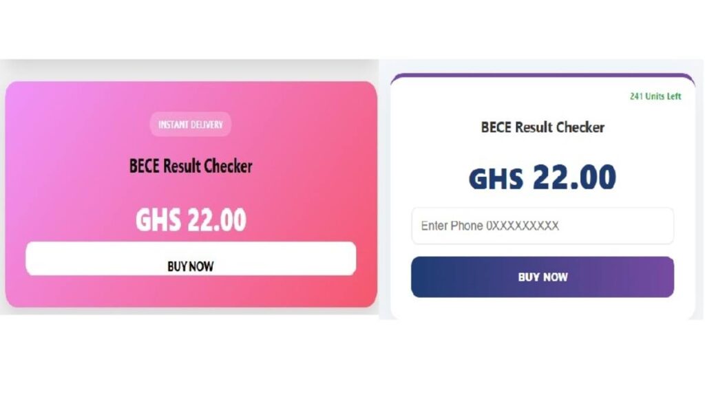 How To Buy Only BECE Checkers: Don't Mistakenly Buy WASSCE result checker for BECE