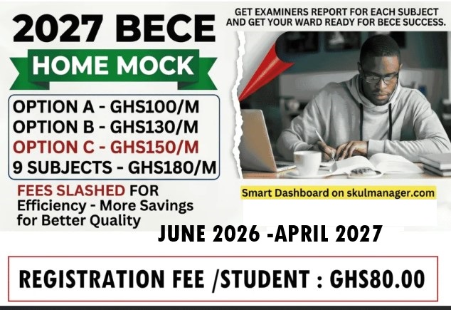 July 2026 BECE Home Mock Registration Starts