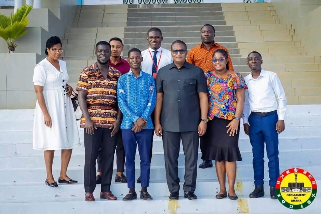 MP for Adenta and Staff from Amrahia Commnity School
