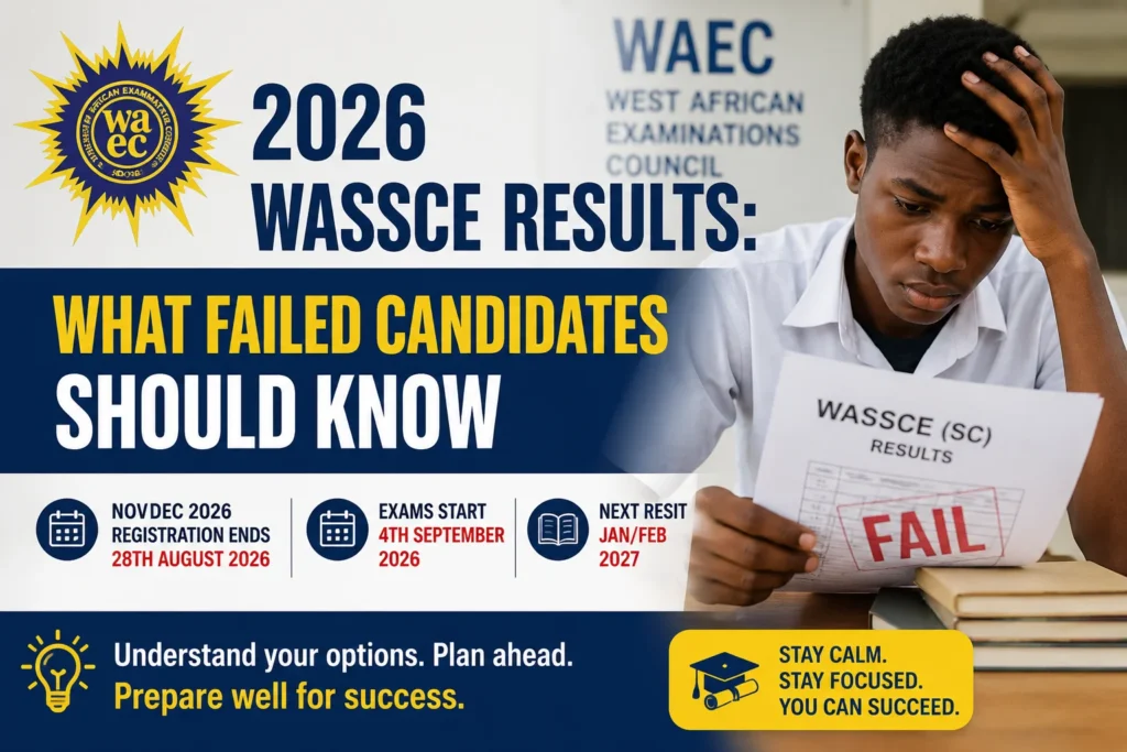 2026 WASSCE Results What Failed Candidates Should Know