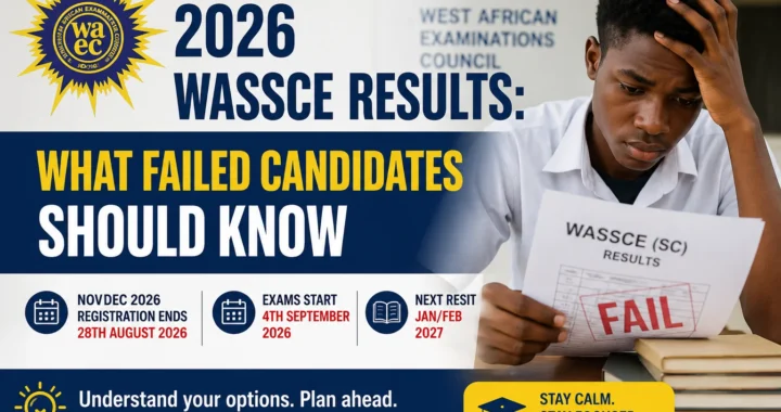2026 WASSCE Results What Failed Candidates Should Know
