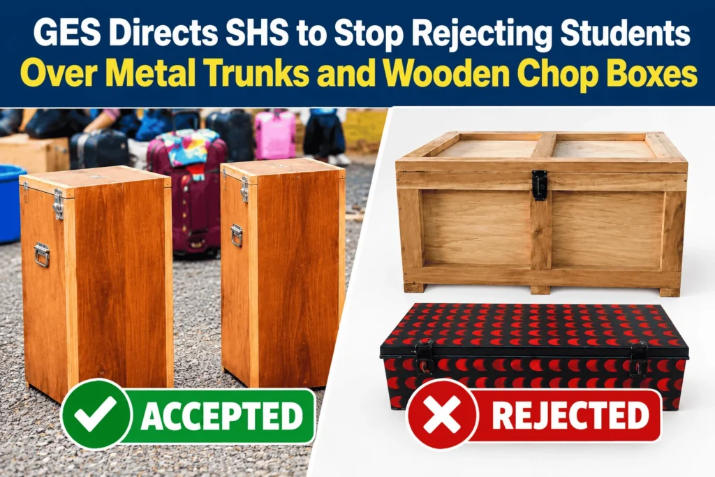 GES directive on metal trunks and chop boxes