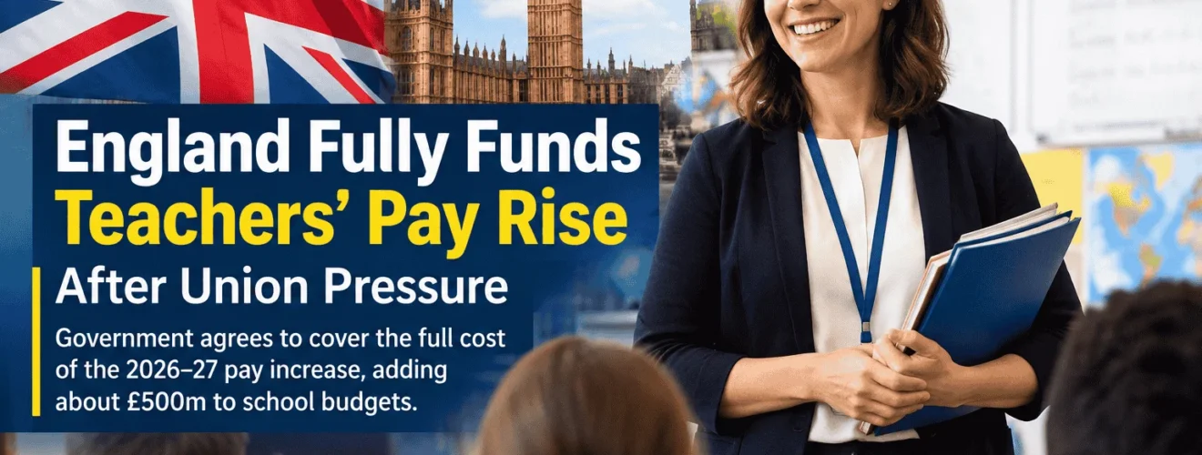England to Fully Fund Teachers’ Pay Rise