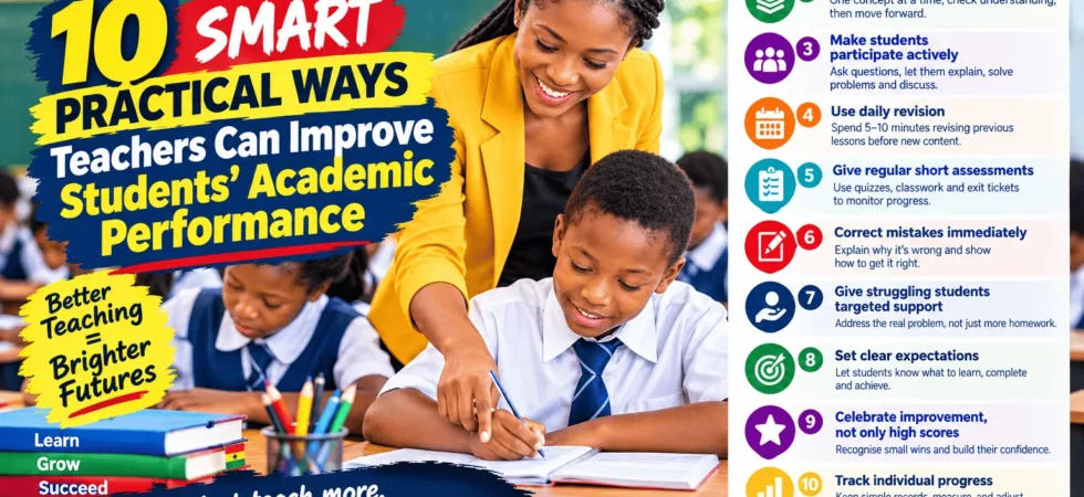 ways teachers can improve students’ academic performance