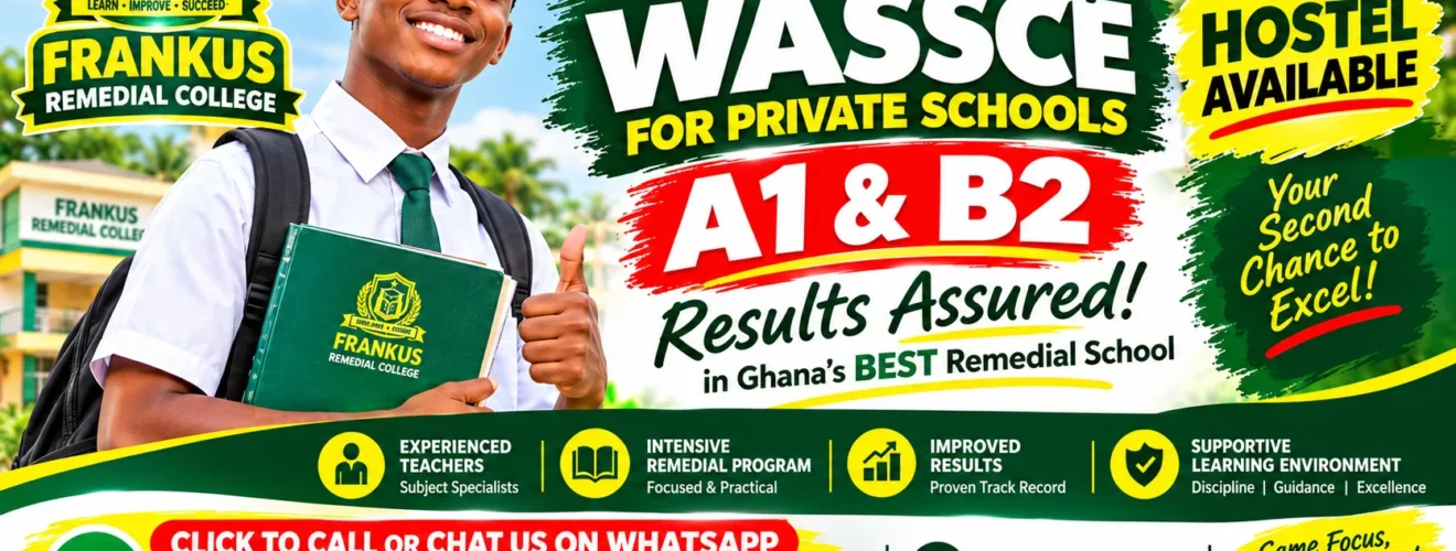 2027 Jan/Feb Private WASSCE with Frankus College