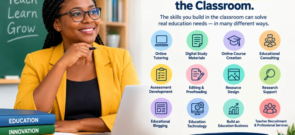 Teaching is often associated with the classroom, lesson preparation, marking and interaction with learners. But the skills developed through teaching can also be applied to other areas of education, including online tutoring, assessment development, educational publishing, consulting, EdTech and building education-related businesses. A recent post shared by Engr Fabian C. Onunwa highlights a number of opportunities teachers can explore beyond traditional classroom teaching. The central message is not necessarily that teachers should leave the classroom, but that the knowledge and skills acquired through teaching can be applied to solve other problems in education. In Ghana, examples of education professionals building services around these skills can already be found in areas such as BECE mock examinations, school assessment services, educational content, education news, online practice, school management technology and teacher recruitment. One practical example is Wisdom Kojo Eli Hammond, founder and lead consultant of Education-News Consult, whose work combines education assessment, digital platforms, education publishing and EdTech services. Education-News Consult publicly describes services including BECE Home Mock, school mock and assessment services, while its wider SkulManager.com ecosystem provides tools and services for schools, teachers, students and parents. The experience provides a useful illustration of how a teacher's knowledge can be developed into services that address specific education needs. Online tutoring Online tutoring is one of the most direct ways teachers can extend their teaching skills beyond the physical classroom. Instead of limiting instruction to students in one school, a teacher can provide academic support remotely in areas such as school subjects, examination preparation, language learning and digital skills. The important skill remains teaching. What changes is the delivery method. A teacher who already understands how learners struggle with a particular subject can package that knowledge into online lessons, revision sessions or targeted academic support. Create digital study materials Teachers spend considerable time preparing notes, exercises, questions, lesson resources and revision activities. These materials can also form the foundation of digital educational resources, provided the teacher respects copyright requirements and the rules governing examination materials. Possible resources include study guides, revision notes, worksheets, practice questions, lesson resources and teaching templates. The opportunity is particularly relevant to teachers who have developed strong subject knowledge and understand the specific areas in which learners commonly need additional practice. Education-News Consult, for example, publishes and distributes examination-related educational materials and mock questions for learners, teachers and schools. Its websites have also been used to provide sample BECE questions and other preparation resources. Online course creation A teacher does not necessarily have to create a large educational programme to start an online course. A course can focus on one clearly defined problem. Examples could include a course on basic mathematics for JHS students, examination preparation, English comprehension, research skills or another area in which the teacher has demonstrated knowledge. The principle is simple: identify a problem learners face and organise the teacher's knowledge into a structured learning experience. Educational consulting Teachers with experience in particular areas of education can also explore consulting. The original post identifies areas such as school improvement, curriculum planning, EdTech implementation, teacher development and assessment systems. In Ghana, assessment consultancy provides a practical example. Education-News Consult describes itself as providing assessment services, including BECE Home Mock and institutional school mock services. Its public service information also identifies exam consultancy as part of its education-related work. This demonstrates how experience with teaching, assessment and examination preparation can be developed into a service for schools, parents, organisations and other education stakeholders. Question and assessment development Teachers already develop tests, quizzes, assignments, practice exercises and marking criteria as part of their work. Those skills can be applied to assessment-development services. A teacher who understands how to construct questions, assess learning outcomes and identify misconceptions can potentially develop assessment materials for schools, educational organisations and digital learning platforms. Education-News Consult's mock examination work provides a practical example. Its services include BECE Home Mock, WASSCE Home Mock and institutional school mock services, with professional marking and grading listed among the services available through the SkulManager ecosystem. For a teacher, the important lesson is that assessment itself is a specialised skill. Editing and proofreading Teachers work with written language every day. Depending on their subject and experience, they may have developed skills in grammar, structure, clarity, reviewing written work and communicating ideas effectively. These skills can be useful in proofreading and editing educational materials and other forms of written content. A teacher with strong language skills can therefore explore editing work alongside teaching without necessarily abandoning the classroom. Educational resource design Teachers who learn tools such as Canva, PowerPoint and other design software can combine those technical skills with their classroom experience. The result can be educational presentations, workbooks, worksheets, classroom posters and infographics. The advantage teachers have is that they understand the audience. A designer who understands education can create resources based not only on how something looks but also on how learners are likely to understand and use it. Academic research support Teachers with research experience can explore legitimate research-support services. The original post identifies areas such as literature organisation, data organisation, research editing, reference management and research-skills training. There is an important ethical distinction, however. Providing research guidance or editing support is different from completing another person's academic work for them. Teachers exploring this area need to maintain that distinction. Research and academic writing skills can therefore become a service while still respecting academic integrity. Educational blogging and publishing Educational blogging is another area where teachers can use their knowledge. A teacher may write about subjects they understand well, explain difficult concepts, provide study guidance or discuss practical classroom issues. Over time, this can develop into a body of published work and a professional portfolio. There are already Ghanaian examples of education-focused publishing platforms operating around examination preparation, school information and education news. Education-News Consult manages education publishing platforms including GhanaEducation.org and GhanaEducationNews.org, which publish education news, examination resources and educational content. For teachers, educational publishing can therefore be viewed as another way of turning subject and classroom knowledge into useful information for a wider audience. Education technology Education technology, or EdTech, creates opportunities for teachers who are interested in combining education with technology. Possible areas include instructional design, learning management systems, digital learning, e-learning content and EdTech support. Teachers have an important advantage here because they understand the classroom from the learner's and teacher's perspective. That knowledge can help them identify whether a technology actually addresses an education problem. SkulManager provides a practical example of how technology can be used to address different education needs. Its current ecosystem includes school management tools, online practice tests, BECE and WASSCE mocks, teacher recruitment, GES resources, e-voting, result checkers and an SHS choice and selection system. The example also shows that an education technology platform does not have to solve only one problem. Build an education business The broader opportunity is to build a business around an education problem. This does not necessarily mean opening a school. A teacher can start by identifying a problem, applying existing knowledge to develop a solution and then turning that solution into a product or service. Education-News Consult offers a practical illustration. Its work has developed around several education needs, including assessment and examination preparation. Its public service information lists BECE Home Mock, institutional school mock services, examination consultancy and other education resources. The wider SkulManager platform extends the idea into technology, providing services for schools, teachers, students and parents. The underlying model is one that teachers can understand easily: Teaching knowledge → Identify an education problem → Develop a solution → Turn the solution into a service or product. Build services around examination preparation Examination preparation is another area in which teachers can apply their subject knowledge. Teachers already understand revision, question-setting, marking, examination techniques and the challenges students face when preparing for major examinations. These skills can support services such as mock examinations, revision programmes, practice questions and assessment support. Education-News Consult's BECE Home Mock and School Mock services provide a Ghanaian example of this model. The Home Mock allows candidates to take assessments from home, while the institutional service is designed for schools. Public information about the services describes question access, script submission, marking and performance information as part of the assessment process. This is an area where the teacher's assessment expertise becomes the core value of the service. Develop school technology services Teachers who understand school administration as well as classroom teaching can also identify problems that schools face outside instruction. Digital school management is one example. SkulManager currently describes a school management system that includes functions such as SBA sheets, terminal reports and fee tracking, alongside other education services. A teacher who understands how schools operate can therefore potentially identify administrative problems that technology can solve. The important skill is not necessarily programming. It is understanding the problem well enough to work with technology developers or use available tools to create a solution. Explore teacher recruitment and professional services The education ecosystem also contains opportunities connected directly to teachers themselves. SkulManager currently lists a teacher recruitment service through which schools can find teachers, as well as home tuition requests for parents. This illustrates another possible direction for educators: rather than providing teaching directly to learners, a teacher or education professional can develop services that connect teachers, parents and schools. The same principle applies to professional development. The platform also lists virtual CPD training for educators as an education service. Use teaching skills to enter digital education services The examples above point to a broader issue. Teachers develop more skills than they may initially recognise. They communicate ideas, research information, prepare content, assess learners, solve problems, manage time, present information and use technology. Those skills can be applied in different parts of the education ecosystem. The opportunity is not necessarily to stop teaching. It can be to identify what the teacher already knows and determine which education problem that knowledge can help solve. Teachers do not have to leave the classroom The original message shared by Engr Fabian C. Onunwa makes an important distinction: exploring opportunities beyond the classroom does not necessarily mean abandoning teaching. A teacher can remain in the classroom while developing an additional professional activity around an existing skill. For one teacher, that could mean online tutoring. For another, it could be assessment development, educational publishing, research support, resource design or EdTech. Another may eventually build a full education business. The practical question is therefore not simply, "How can I make money as a teacher?" A more useful starting point is: What problem can my teaching skills help me solve? That question shifts the focus from looking for a random side job to identifying a genuine education need and considering whether the teacher has the knowledge and skills to address it. What teachers can learn from Education-News Consult and SkulManager The experience of Education-News Consult and SkulManager shows that education services can be built around several connected problems rather than one traditional classroom role. Education-News Consult's public platforms currently connect assessment services, examination preparation, education news and digital education resources. SkulManager describes a wider education ecosystem covering school management, mocks, result checkers, online practice, teacher recruitment, GES resources, e-voting, SHS selection and other services for schools, teachers, students and parents. For teachers considering a similar path, the significance is not that they must copy these businesses. Rather, the examples show how specialised education knowledge can become the foundation for products and services when it is connected to a clearly identified problem. The bigger opportunity is the expertise teachers already possess Teaching experience can produce valuable professional skills that extend beyond lesson delivery. Communication, research, presentation, assessment, content development, leadership, problem-solving, public speaking, time management and technology are among the capabilities identified in the original post. The next step is to recognise where those skills can create value. A teacher who understands a problem deeply may be better placed to develop a practical solution than someone who understands the business side but has little experience with learners. That is why opportunities beyond the classroom can begin with the classroom itself. The question is not whether a teacher should abandon teaching. It is whether the expertise developed through teaching can also be used to solve other problems for learners, parents, schools and the wider education sector. Create a simple but effective featire image for this