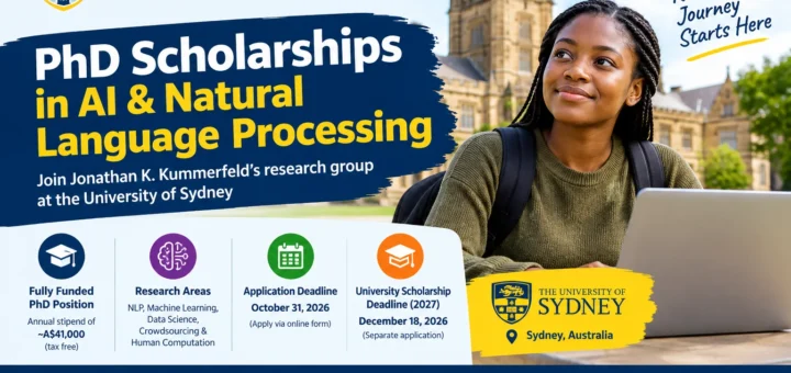 University of Sydney PhD Scholarships 2027