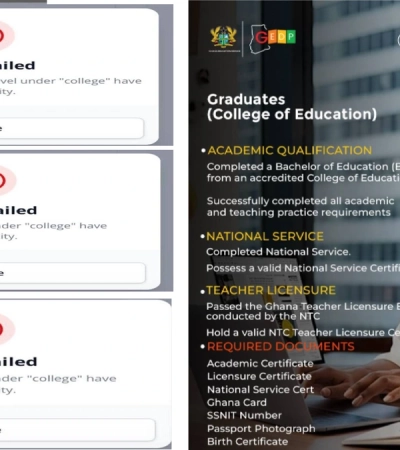 GES Teacher Recruitment Portal Challenges